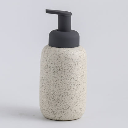 Ceramic Speckled Soap Dispenser Bottle