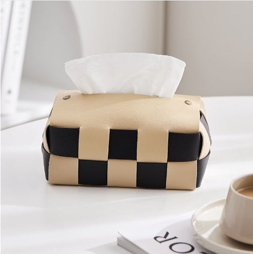 Checkerboard Tissue Box Cover