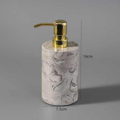 Marble Bathroom Dispenser Set