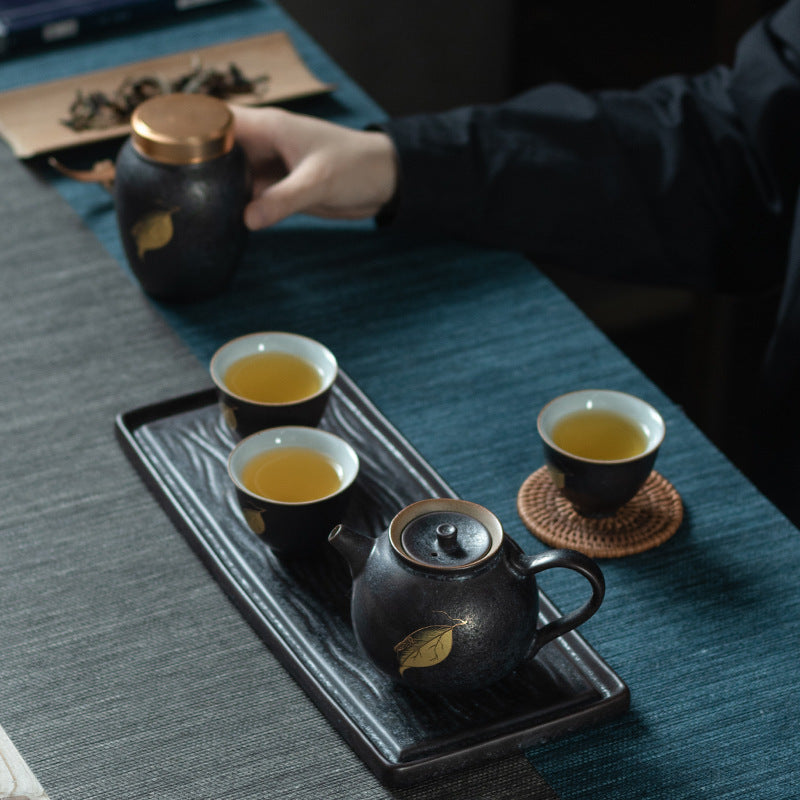 Handmade Silver Spot Tea Set