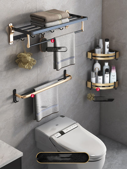 Aluminium Bathroom Wall Hanging Towel Rack