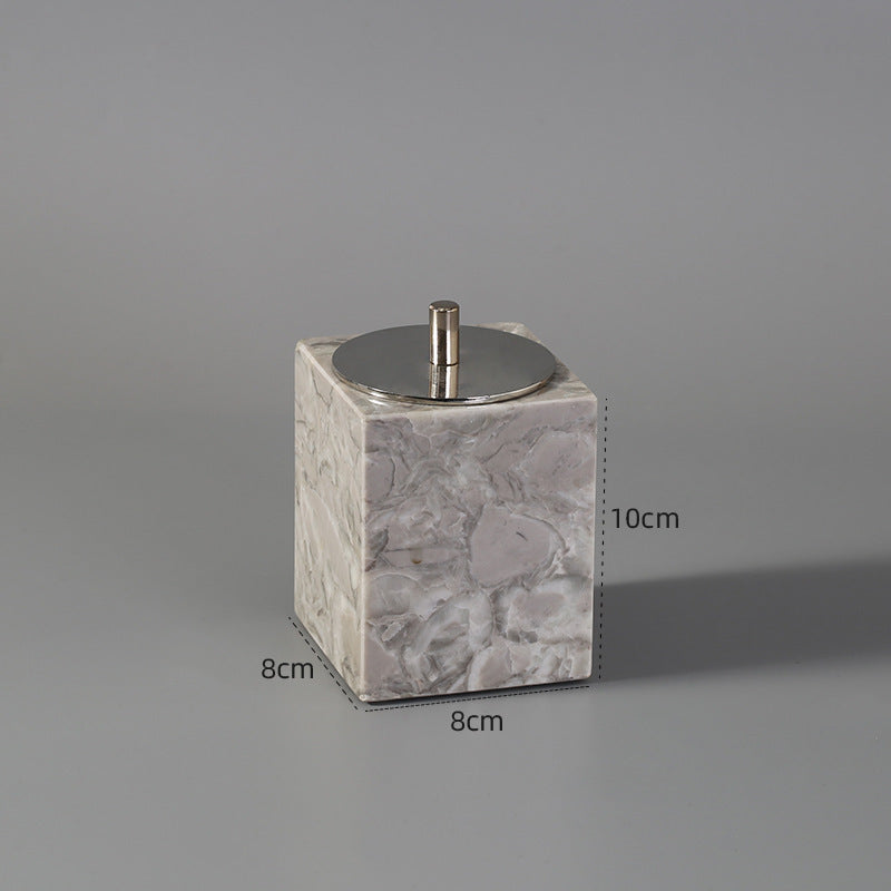 Marble Bathroom Dispenser Set