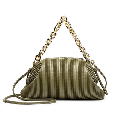 Chain Cloud Pleated Bag